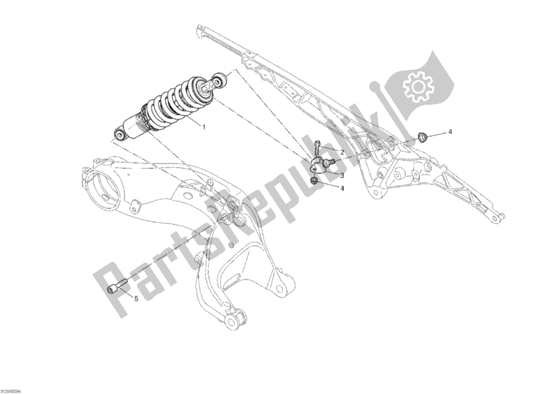 Toutes les pièces pour le Amortisseur Arrière du Ducati Monster 1100 ABS USA 2010